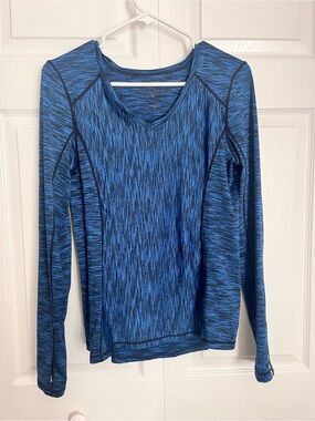 Women’s Long-Sleeve Athletic Top - Blue Heather